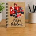 Personalised Postwoman Notebook | Custom Name Postie A5 Notebook | Female Postal Worker Gift